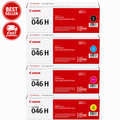 Original Canon 046H Toner Set 4-Pack (High Yield) Black & Color Cartridge CMYK
