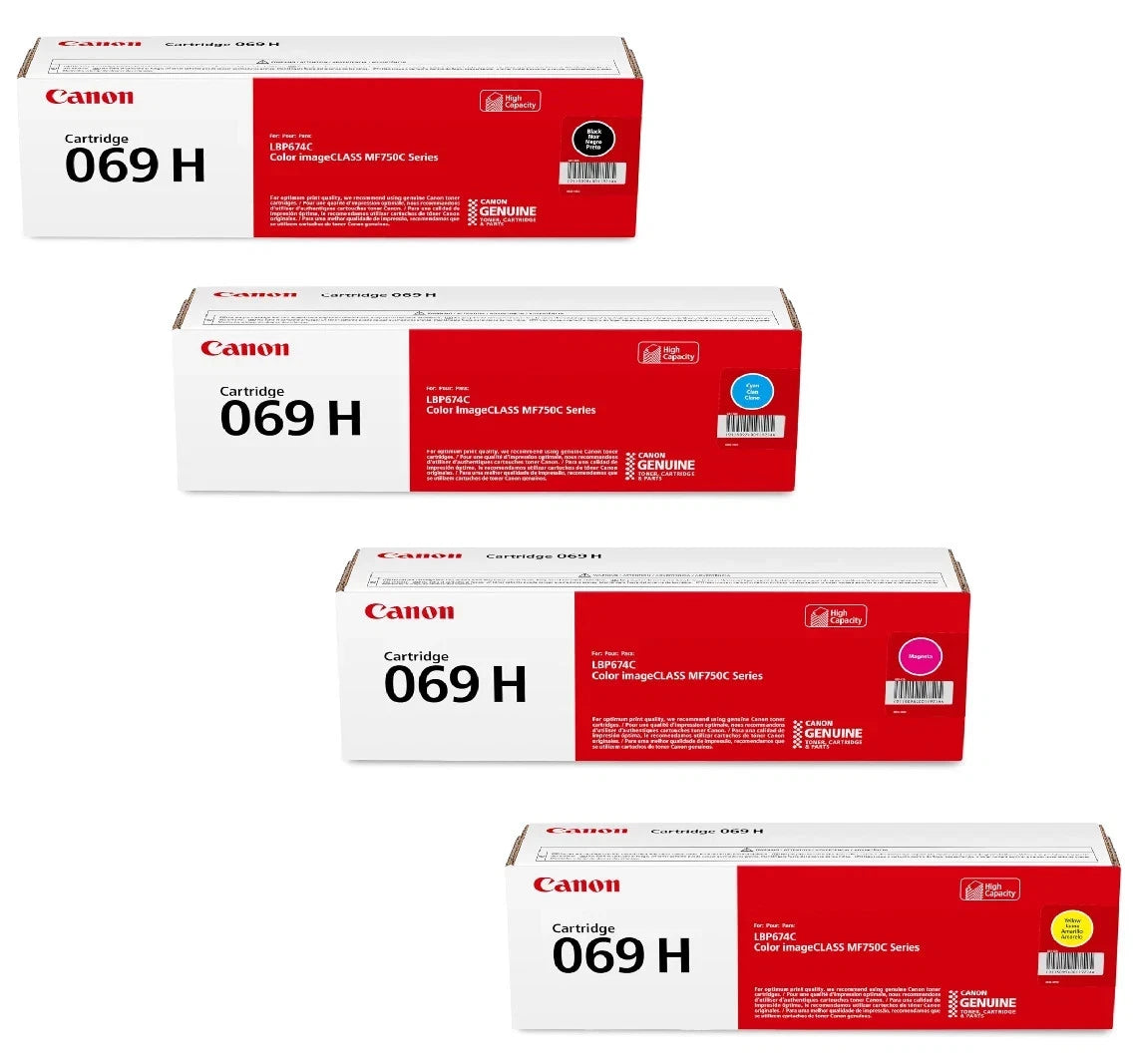 Canon 069H High Yield Toner Set Premium CMYK - Business and Office Printing