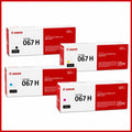 Canon 067H Toner Cartridge 4 Pack High Capacity Black Cyan Magenta Yellow