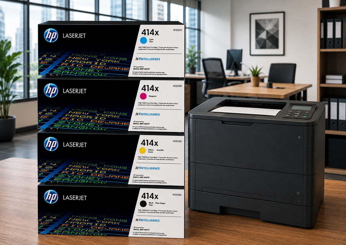 HP 414X High Yield Toner Set Black Cyan Magenta Yellow USA STOCK FAST SHIPPING