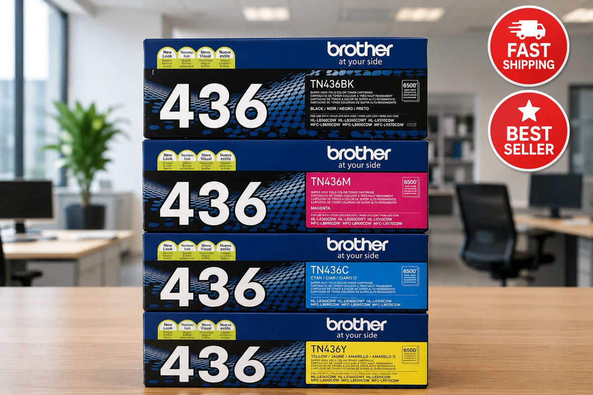 NEW Brother TN436 4 Set High Yield Toner Cartridge Black,Cyan,Magenta,Yellow