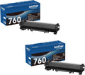 Brother TN760 2 PACK Black High Yield Toner Cartridge Genuine L2350DW NEW